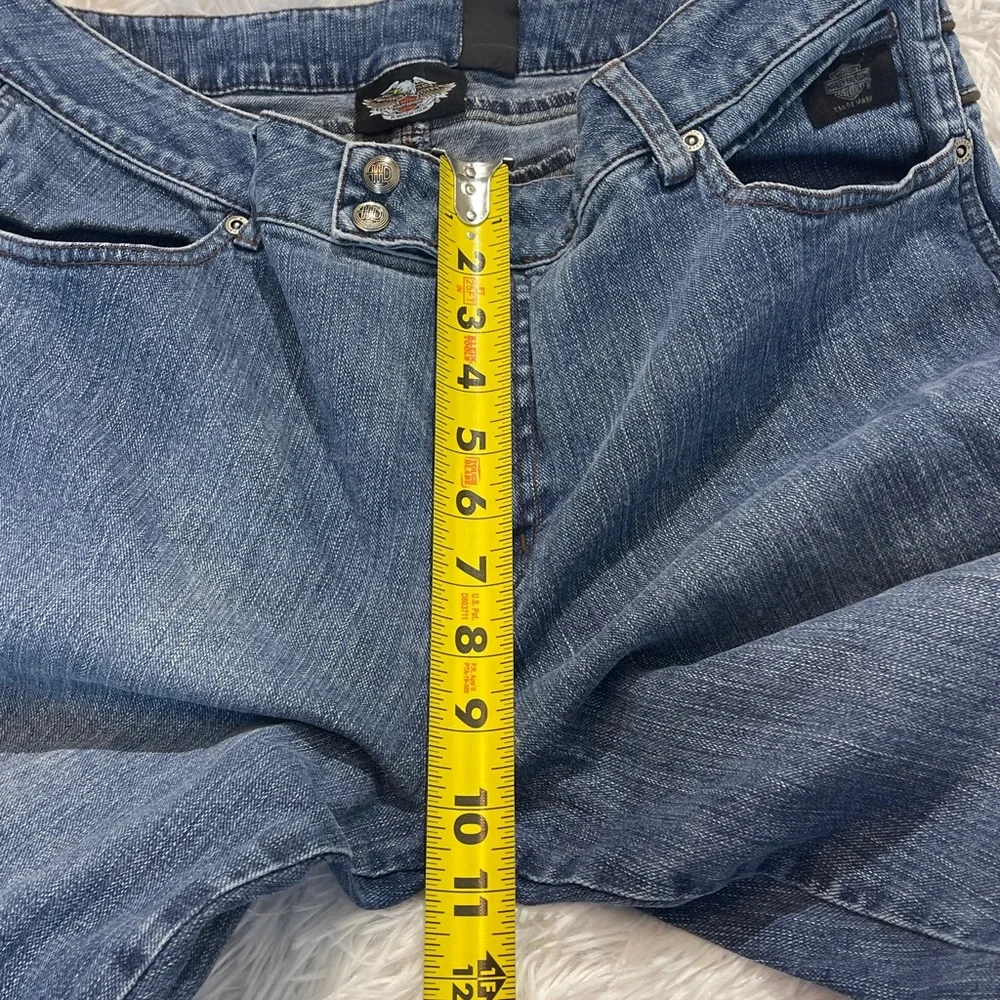Harley-Davidson DENIM SEE MEASUREMENTS Jeans with Button Accents WOMENS 16